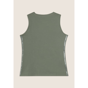 Canotta Regular con Logo FREDDY e Inserti Elastici