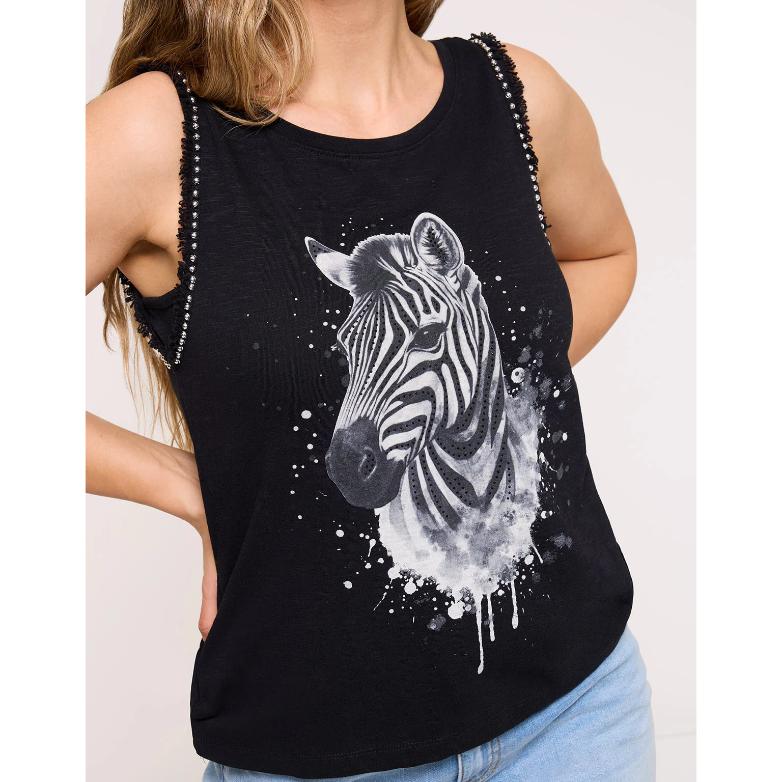 Camiseta Tirantes Negro - Zebralan