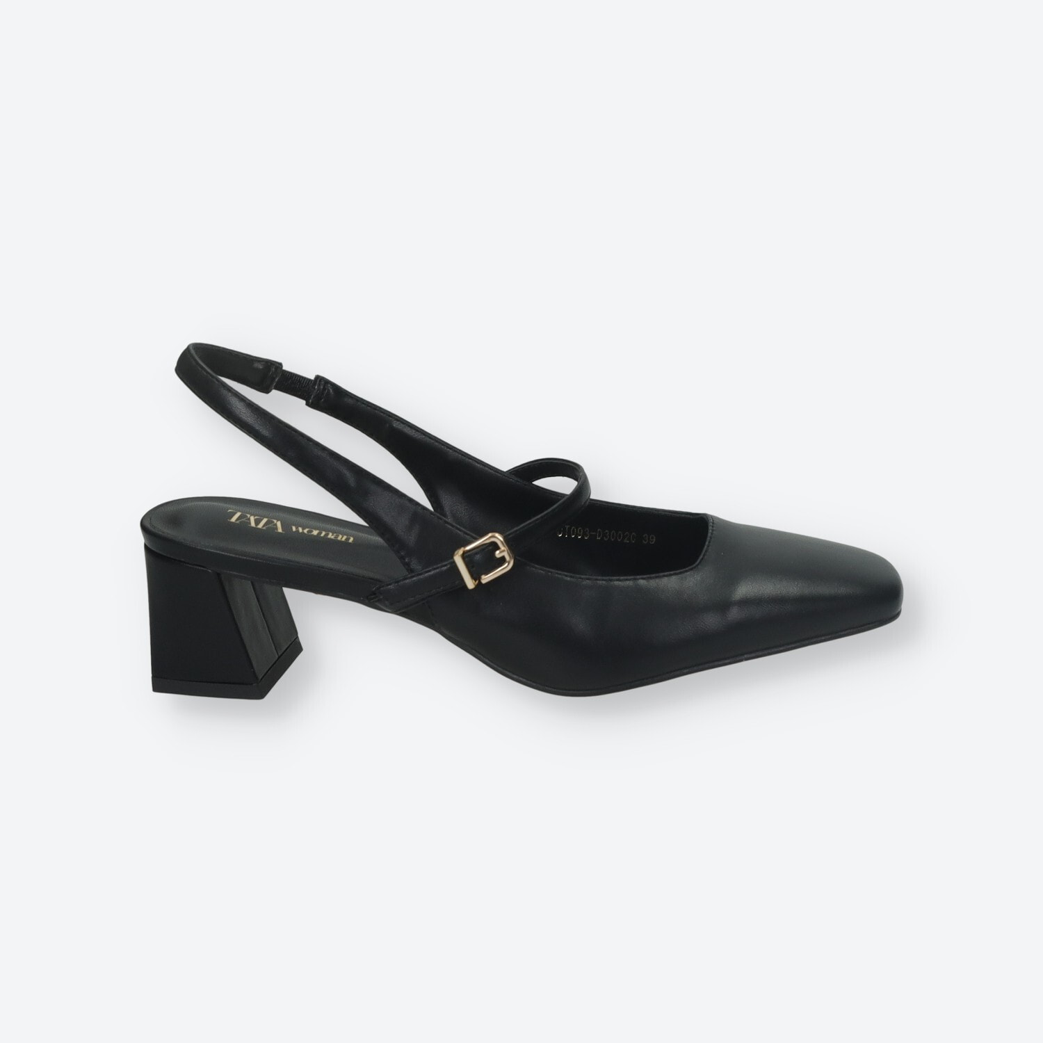Décolleté sling back Donna Tata Italia Nero