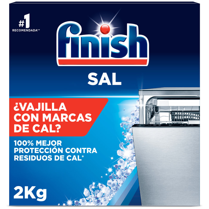 Finish Sal para Lavavajillas pack 12kg (6x2Kg)