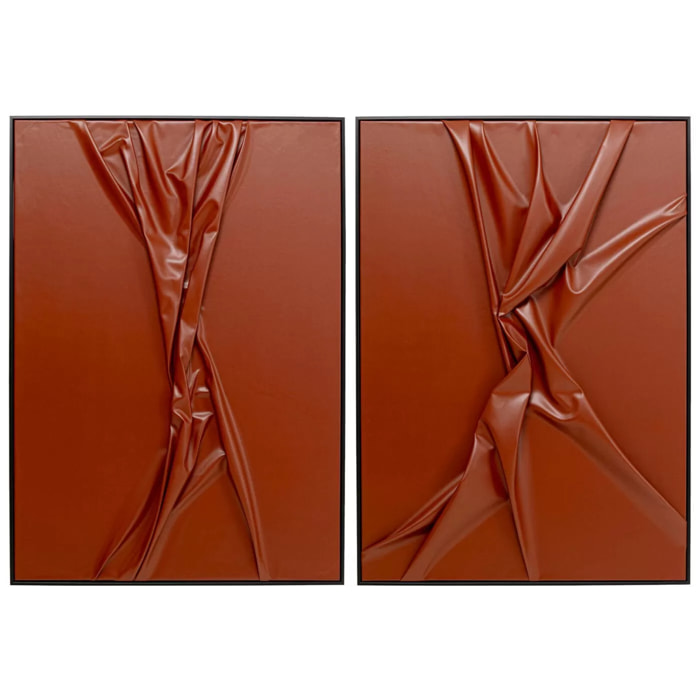 Tableaux Crincle 55x75cm set de 2 Kare Design