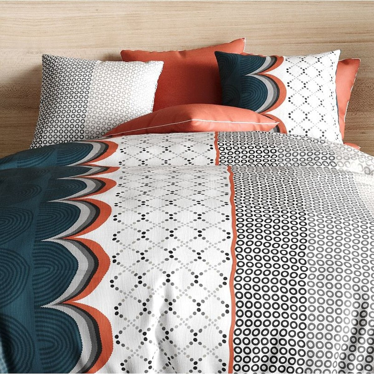Parure Housse De Couette 3pcs 100% coton 57fils Antan