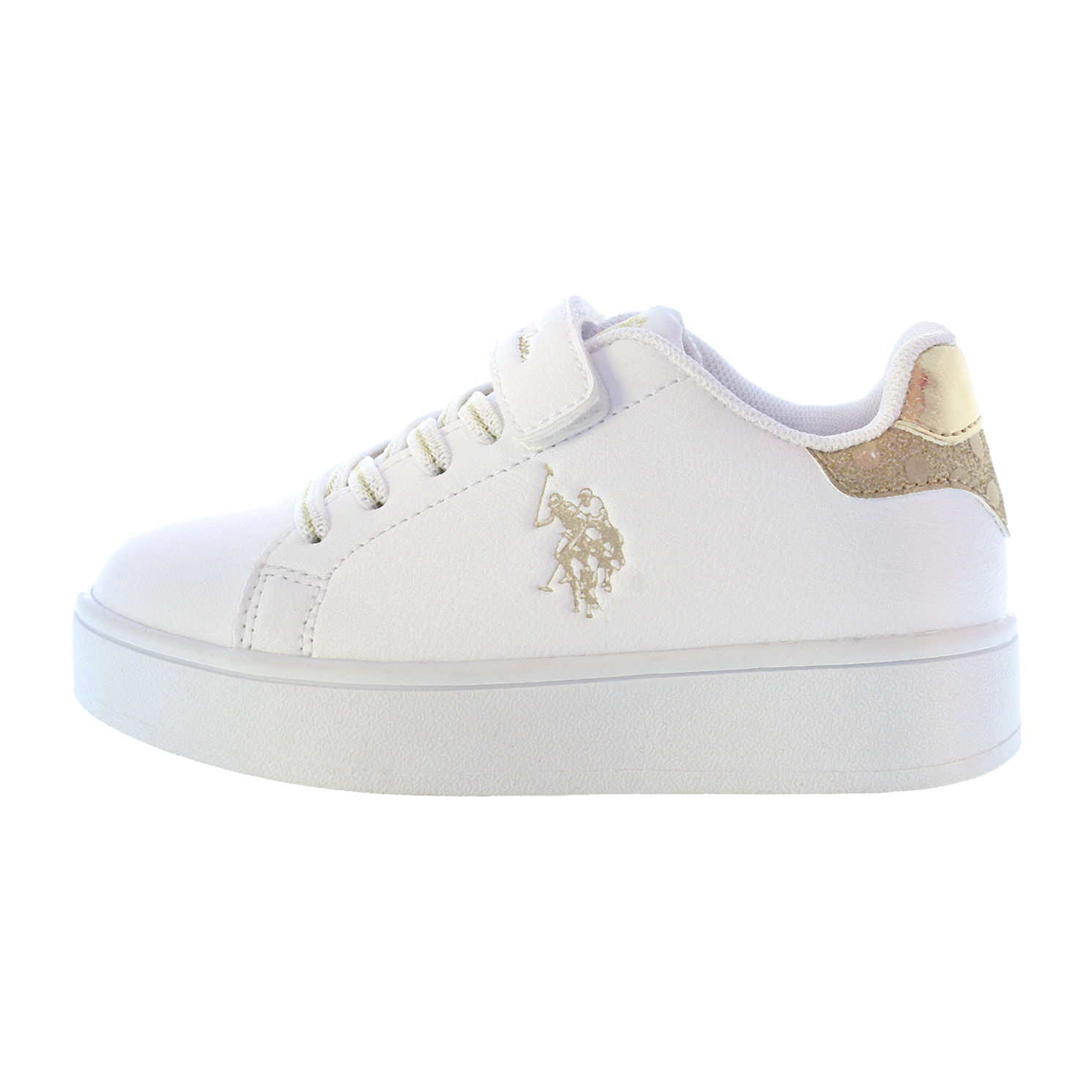 Sneakers U.S. Polo Assn. bianco-oro