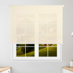 Well home estor enrollable translúcido liso - beige, 180 x 110cm (ancho x largo)/tamaño de la tela 177 x 105cm