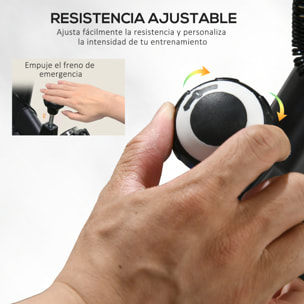 Bicicleta Estática con Resistencia Regulable Bici Estática Bicicleta de Fitness con Volante de Inercia 8 kg Pantalla LCD Manillar y Asiento Ajustable para Casa Gimnasio Azul