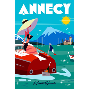 Tableau vedette du lac d' annecy Tableau alu Dibond