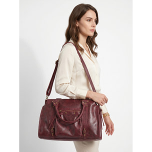 Borsa a spalla da donna - Modello Clara - Vera pelle - 41.0 x 28.0 x 13.0 cm