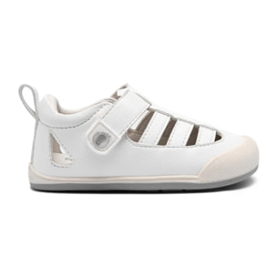 Sandalias Cerradas de Niños Respetuosas Blanco