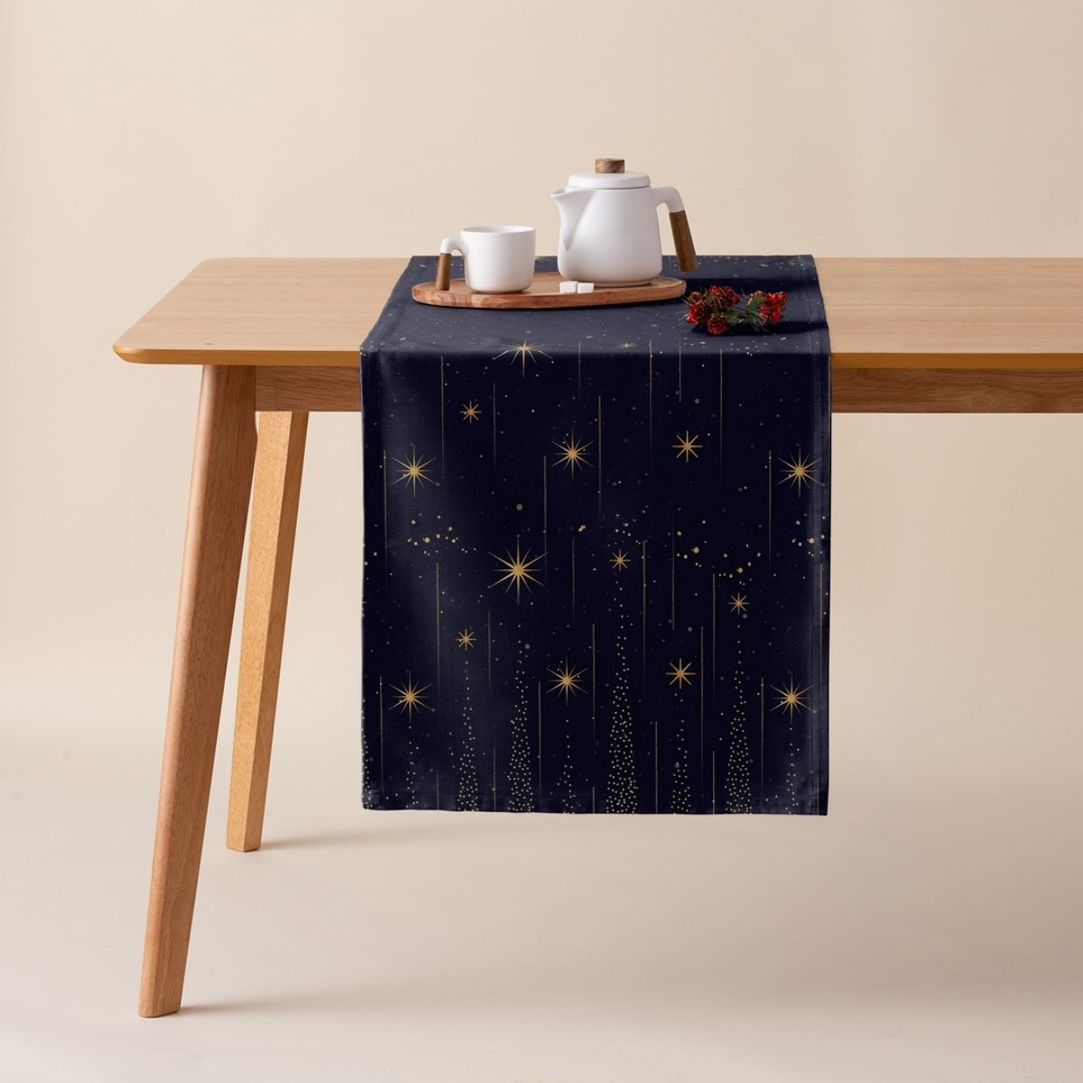 Camino de mesa WONDER AZUL OSCURO