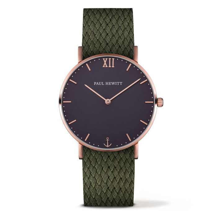 Reloj Paul Hewitt PH-SA-R-ST-B-20S Unisex Analogico Cuarzo con Correa de Nylon