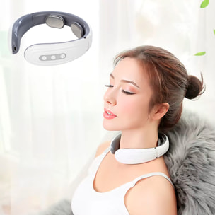 Masajeador de cuello JT-600. 6 modos de masaje con 9 intensidades y batería recargable.
