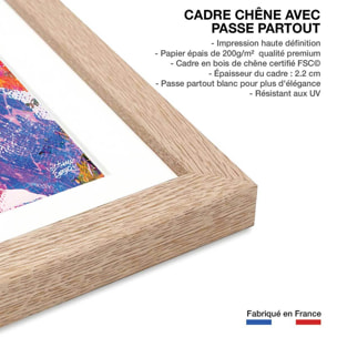 Affiche illustration graffiti marilyn Affiche sous cadre bois