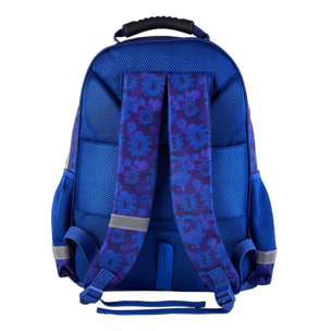 Zaino primario Spiderman a doppio scomparto, di grande capacità e adattabile ad un'auto.