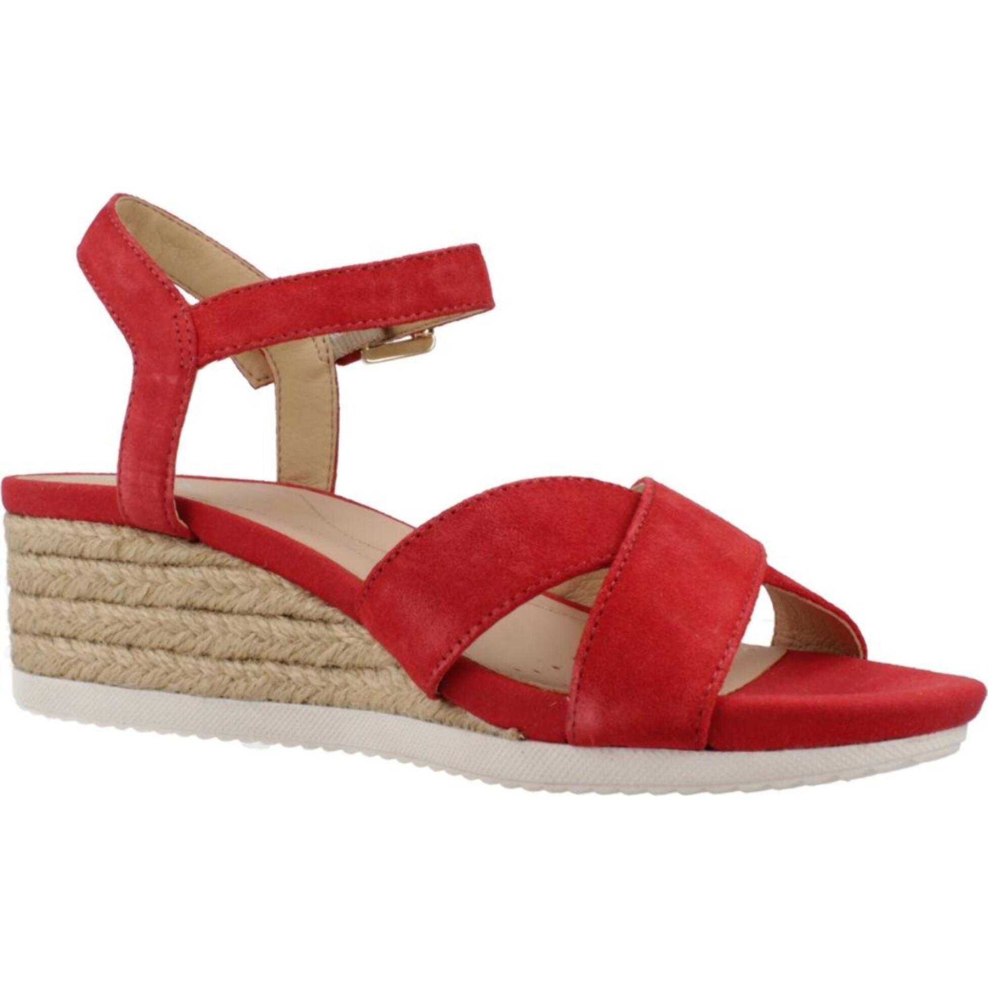 Sandalias Mujer de la marca GEOX  modelo D ISCHIA CORDA ROJO