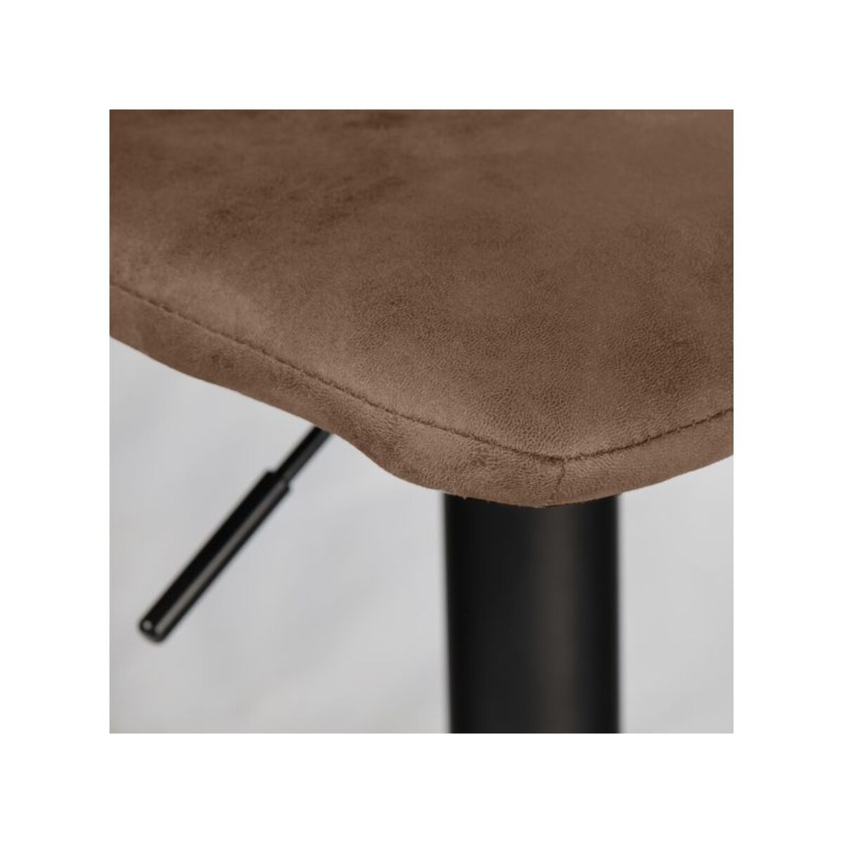 Tabouret de bar capitonné avec pied en métal - AGATHE