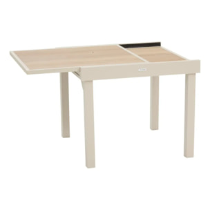 Table de jardin 8 places Piazza extensible argile