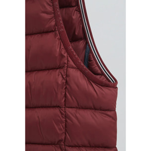 Gilet ultralight granata con logo Rigby Go