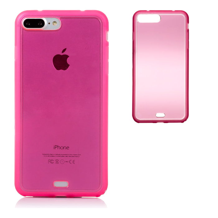 DAM CUSTODIA IN TPU TRASPARENTE PER IP7 PLUS / 8 PLUS 815 Cm. Colore rosa