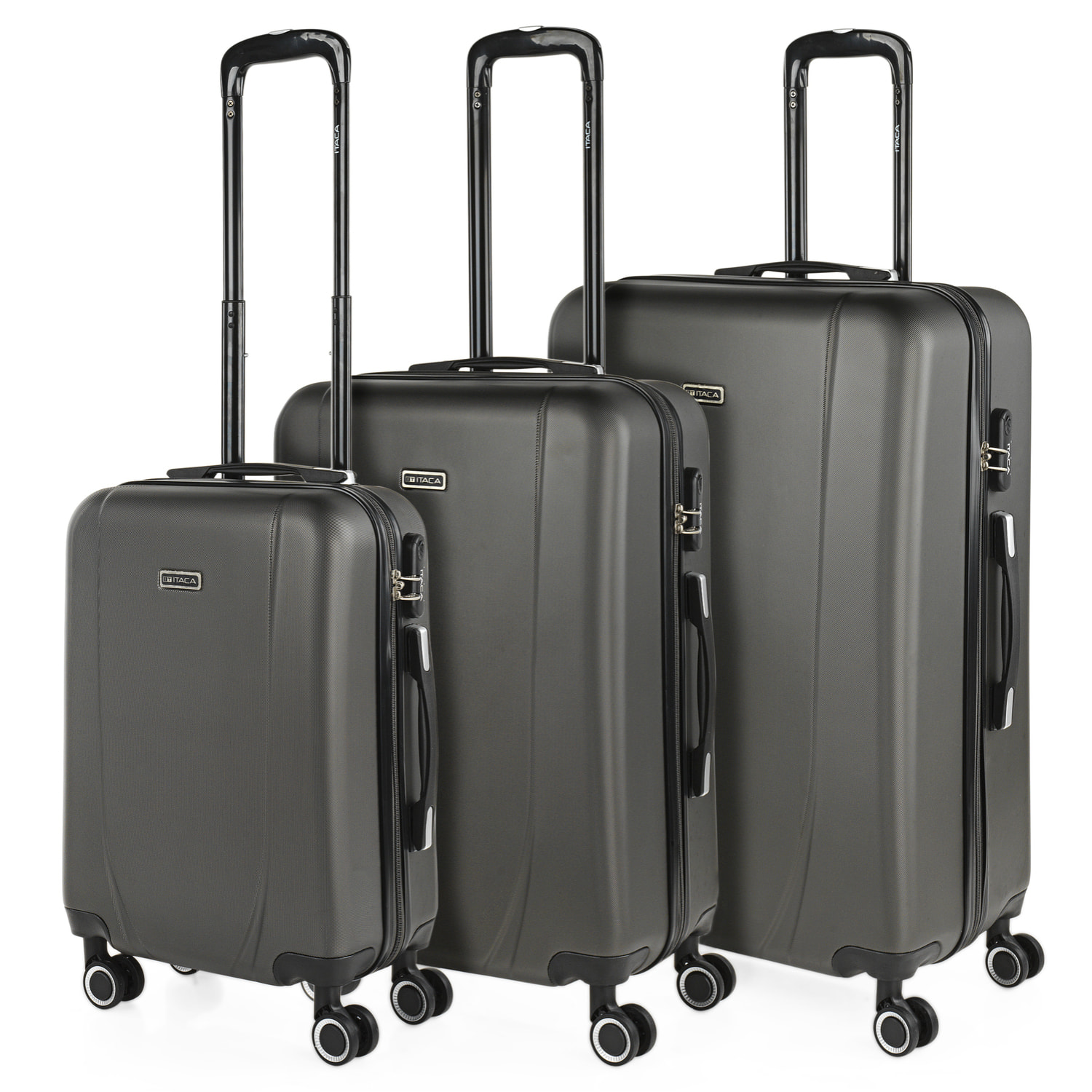 Maleta Itaca Tiber Set De 3 Unidades Antracita