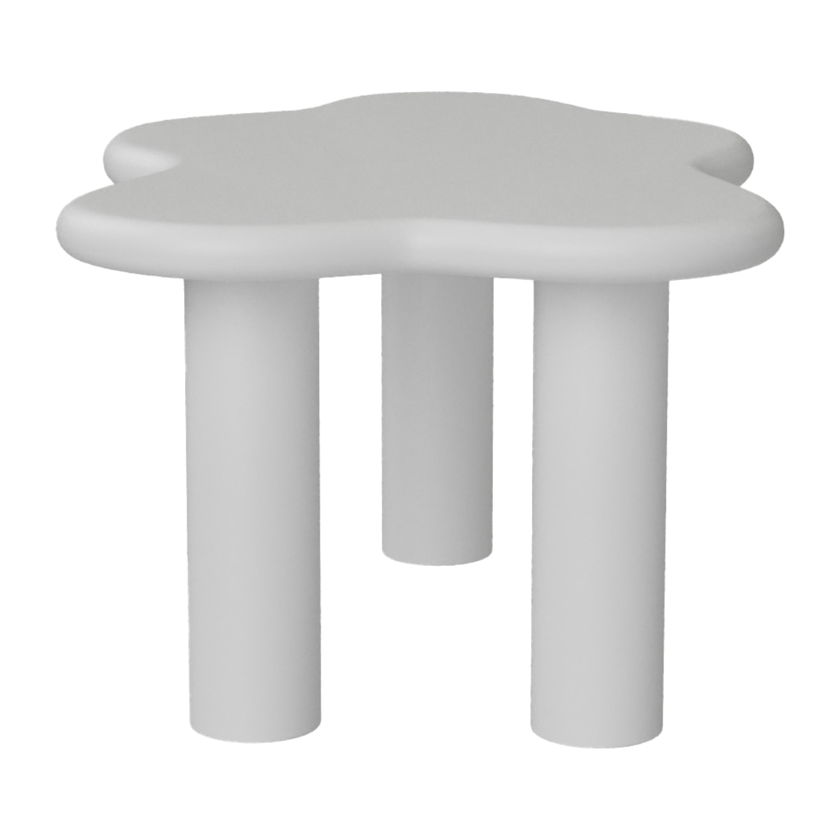 Clémentine – Table basse design en magnésie blanche