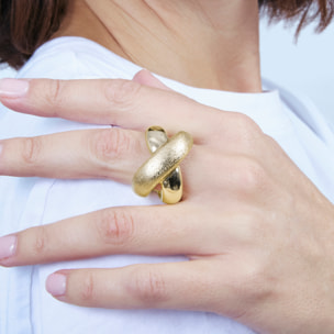 Anillo Stalor acabado oro amarillo 18k