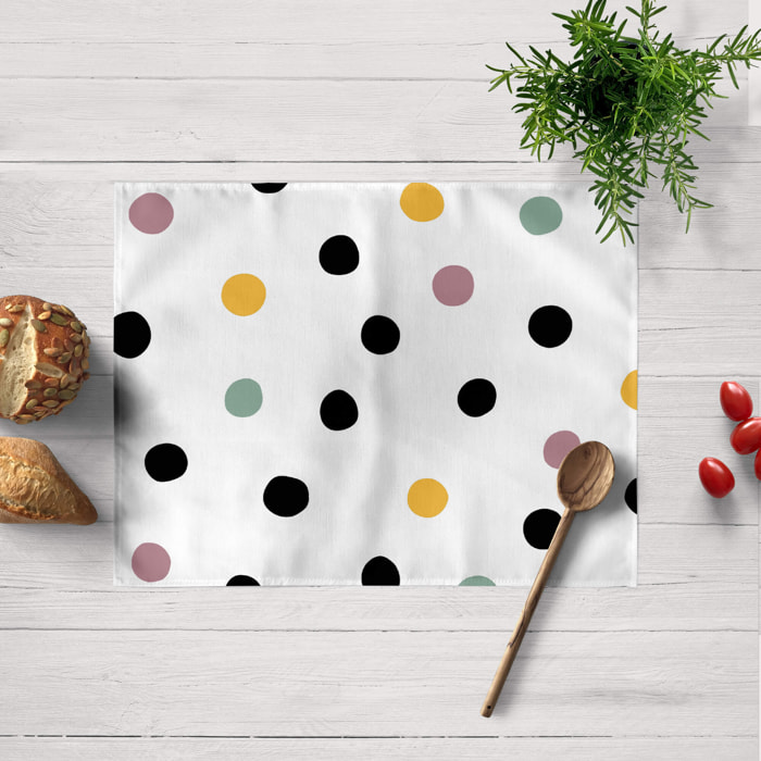 Lot de 2 sets de table individuels résinés Cuzco 100% coton 45x35 cm