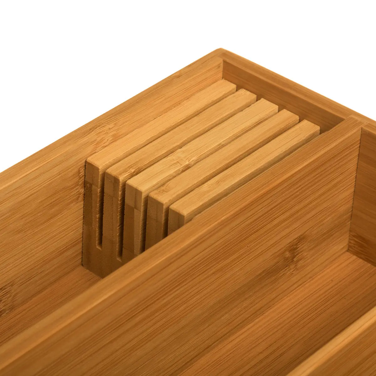 Range-couverts 5 compartiments bambou