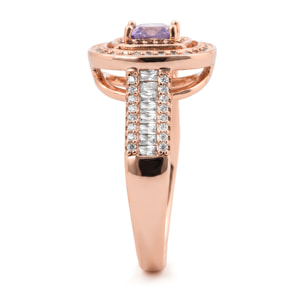 Anillo Yasla acabado oro rosa 18k