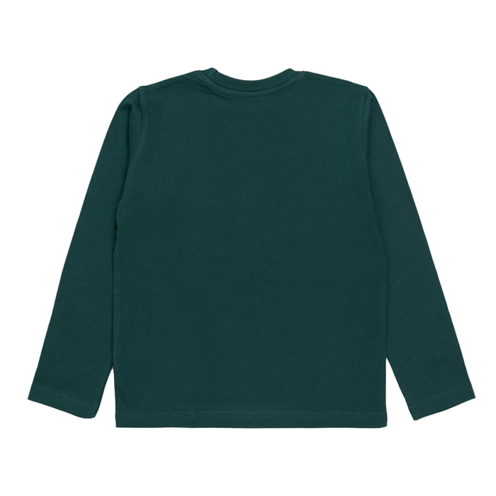 T-shirt maniche lunghe con stampa logo