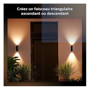 Applique murale PHILIPS HUE W&C APPEAR 8W ronde Noir