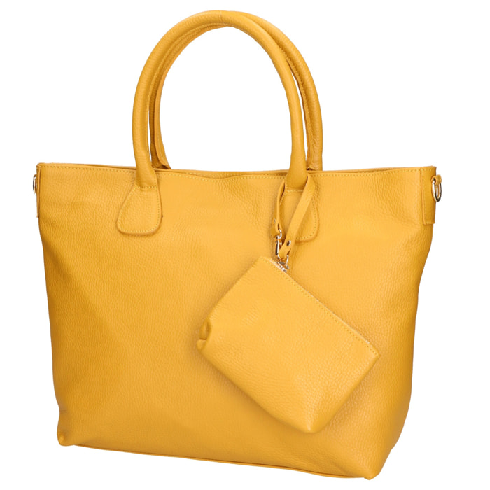 Borsa a mano da donna - Modello Sylvie - 100% pelle - 34.0 x 30.0 x 9.0 cm