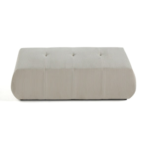 Onyx - pouf d'appoint - en velours côtelé - Beige