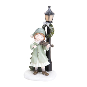 Bambina 20 Cm con Violino - Pezzi 1 - Colore:Verde - Bianchi Dino - -