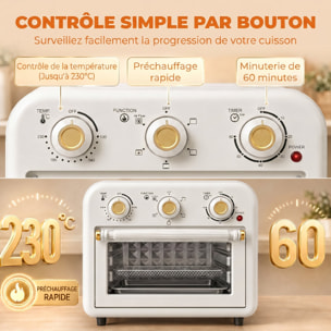 Four friteuse à air friteuse sans huile air fryer 12L 1200W accessoires inclus