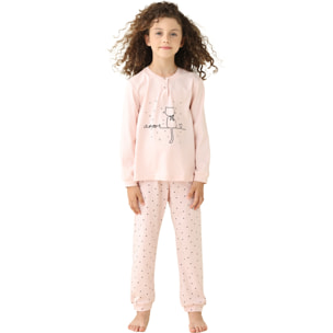 Pigiama bambina estivo in cotone. Noidinotte