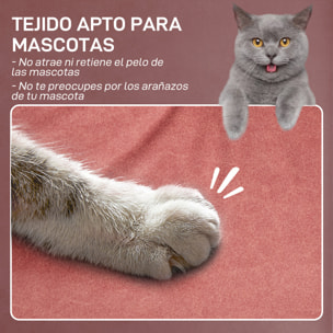 Sillón Relax Reclinable Eléctrico Sillón Reclinable Silencioso con Función Memoria Reposapiés Mando a Distancia Bolsillos Laterales Tela Apto para Mascotas para Dormitorio Salón Naranja