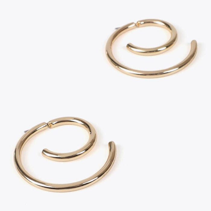 Orecchini spirale bicolore