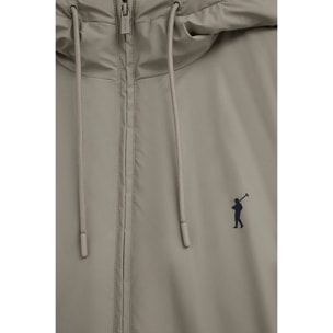 Chaqueta Dorsey color piedra con logo Rigby Go