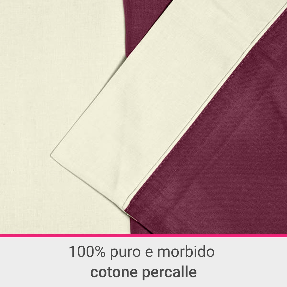 Completo letto Double-Color IPERSAN Prugna/Panna