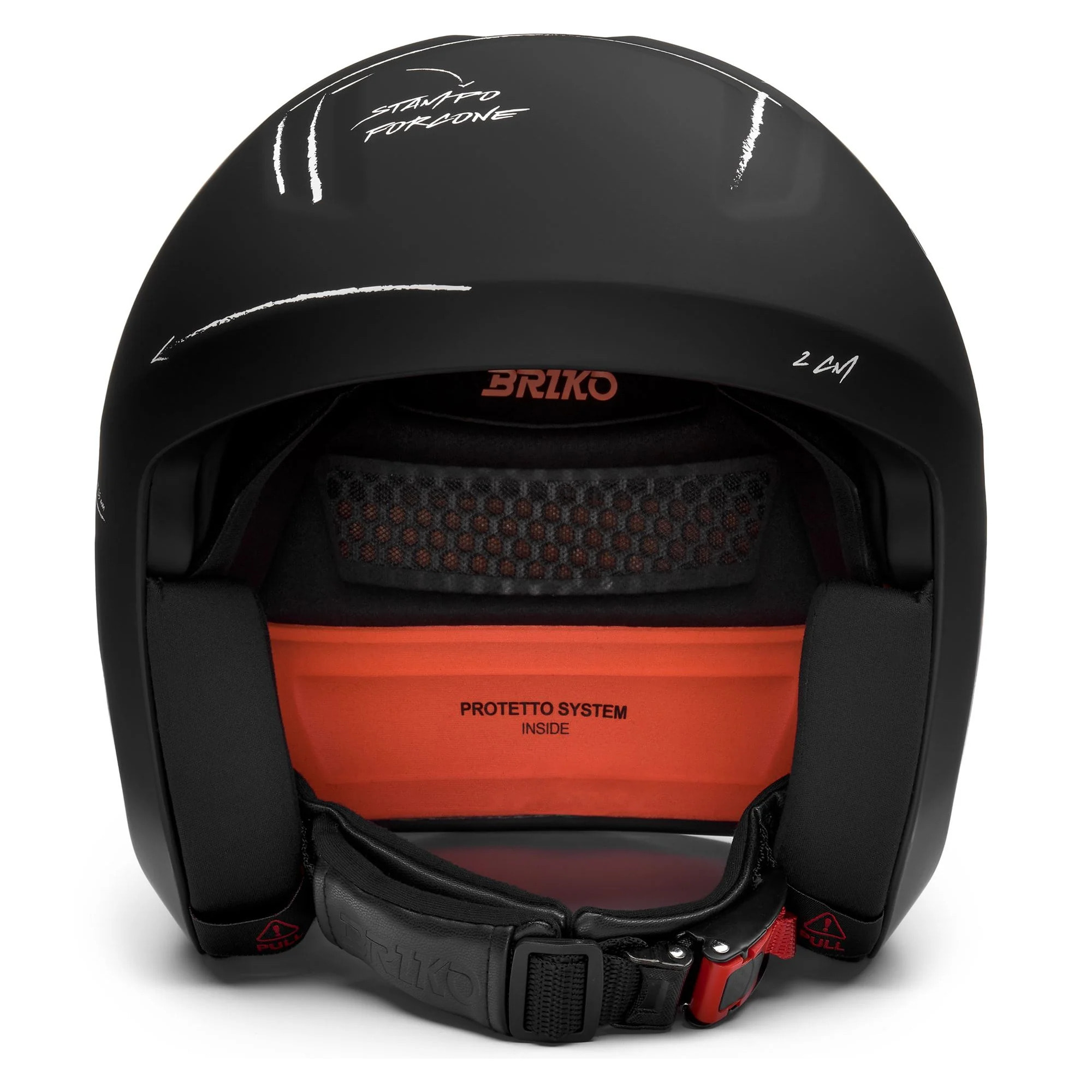 Caschi Briko Uomo Donna Nero Vulcano 2.0 Graphik