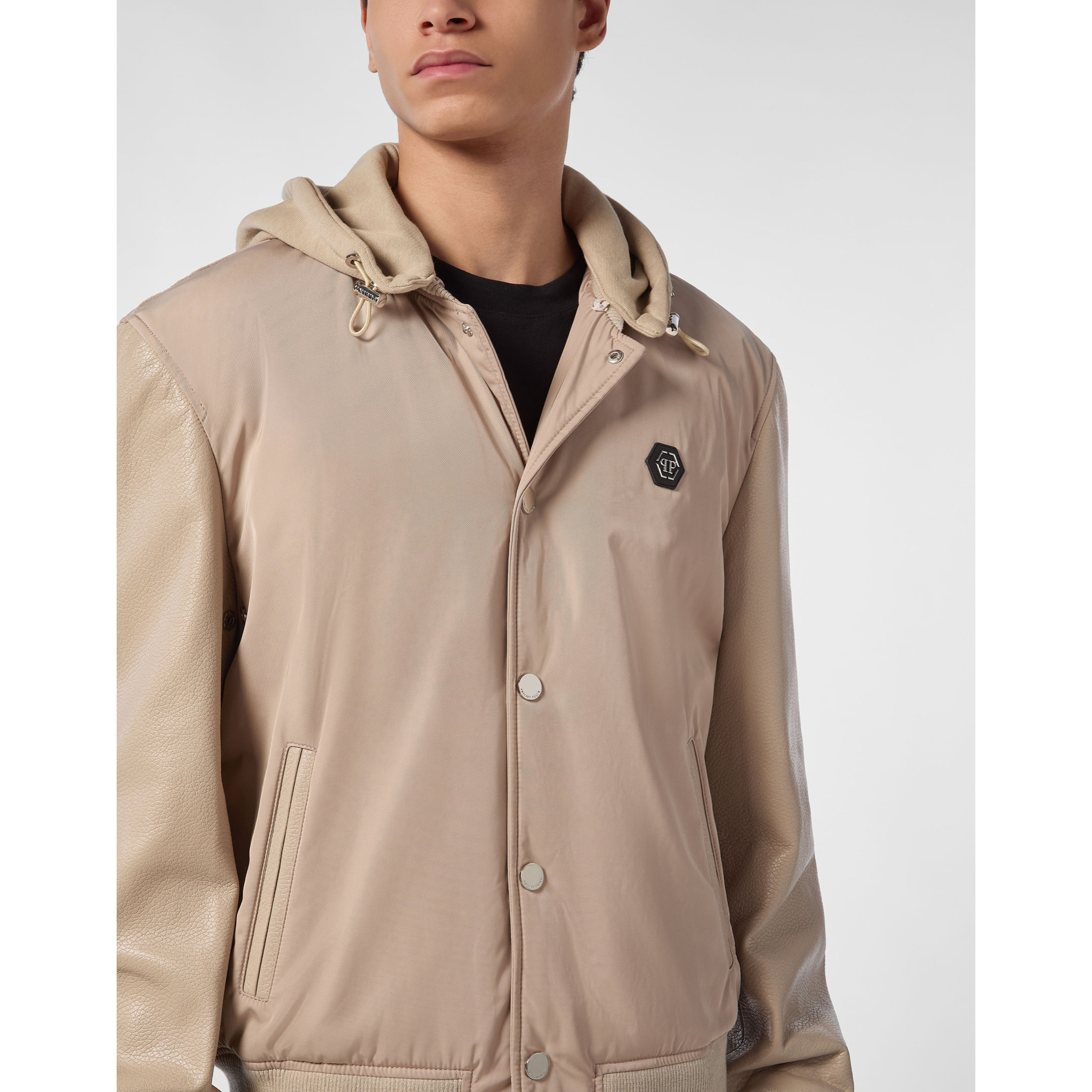 PHILIPP PLEIN Leather Bomber &AMP