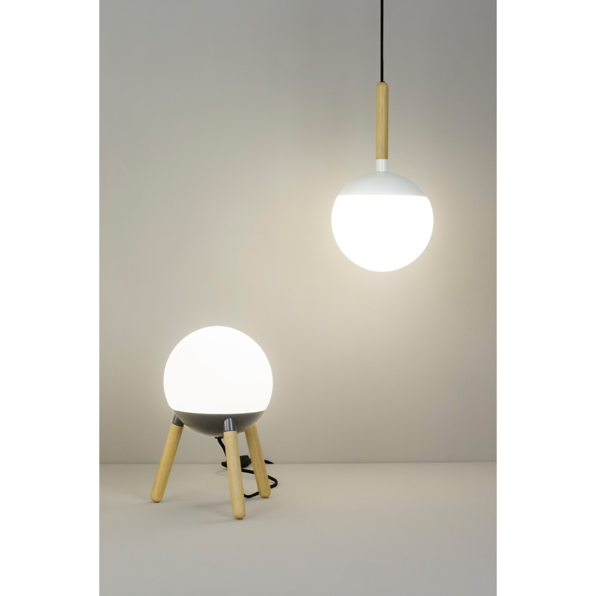 MINE GLASS Colgante blanca