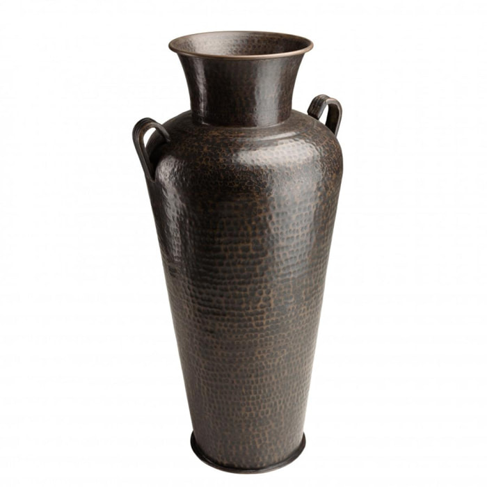 HONORE - Vase alu avec anses L45cm H1m couleur cuivre noir antique