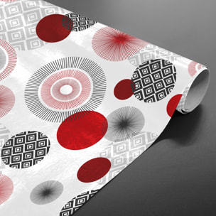 Sous-nappe protectrice imprimée graphiques - Rouge