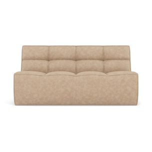 Alya - canapé 2 places en simili - Beige