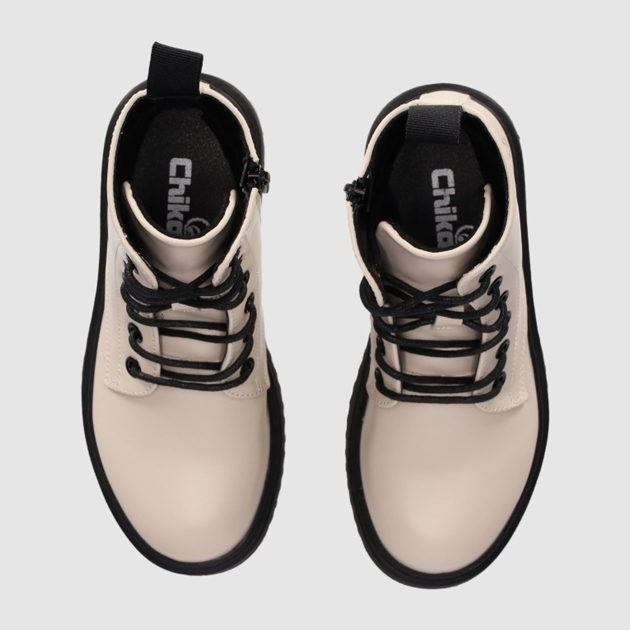 Botines - Beig - Tacón: Bajo