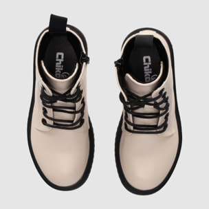 Botines - Beig - Tacón: Bajo