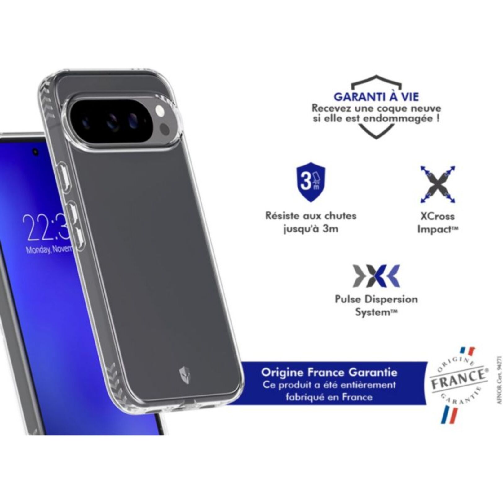 Coque FORCE CASE Google Pixel 10 Pro XL transparente