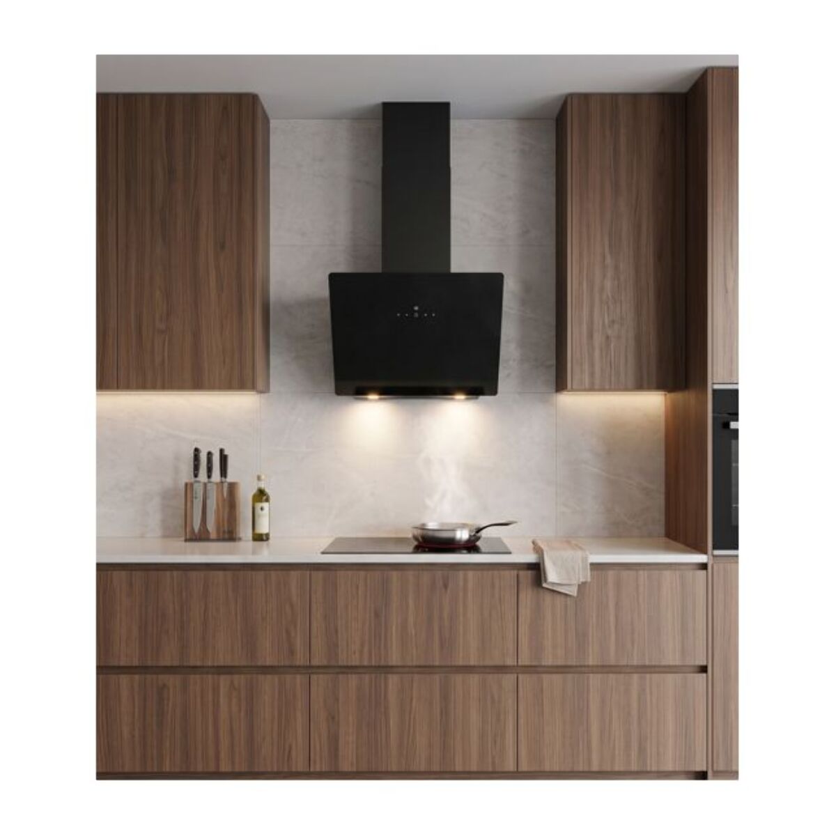 Hotte décorative murale inclinée ESSENTIELB EHI60b
