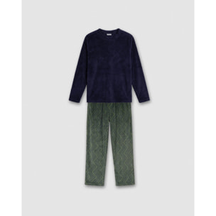 Pijama coral miquelle azul marino